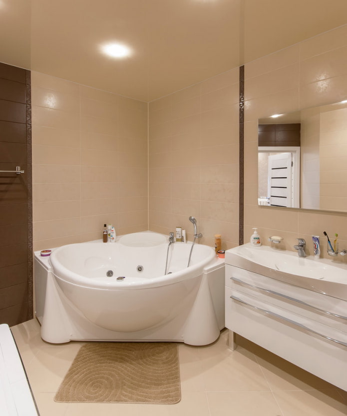 baño beige