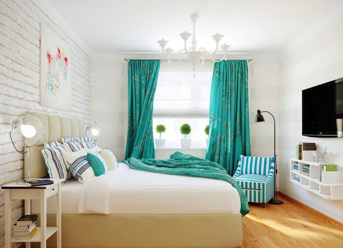 cortinas turquesa