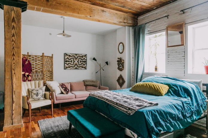 Decoración de pared estilo boho