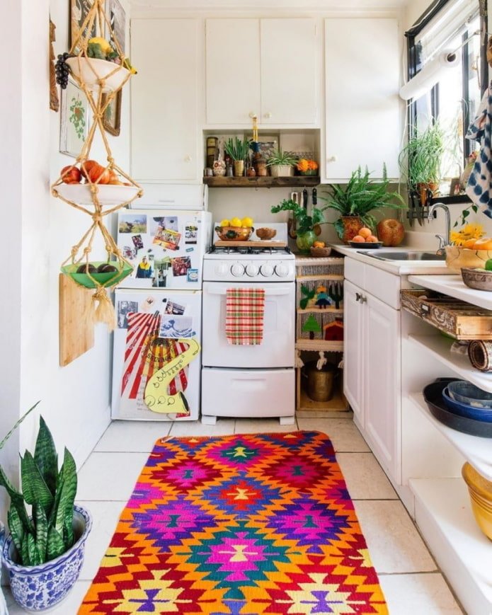 Juego de cocina de estilo boho