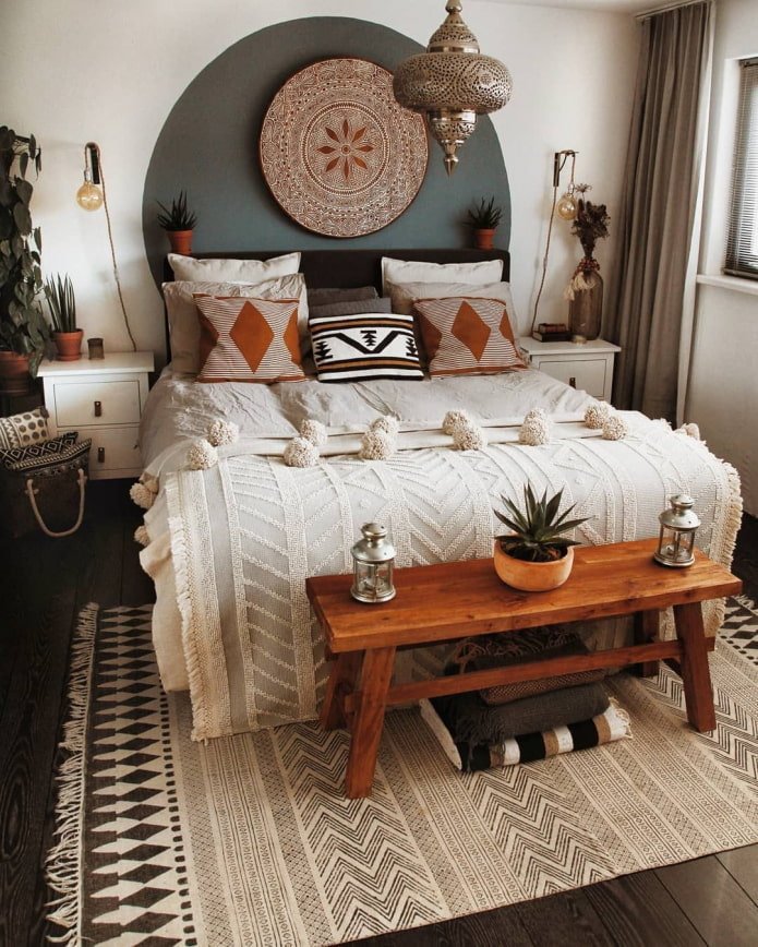 decoración de la pared del dormitorio