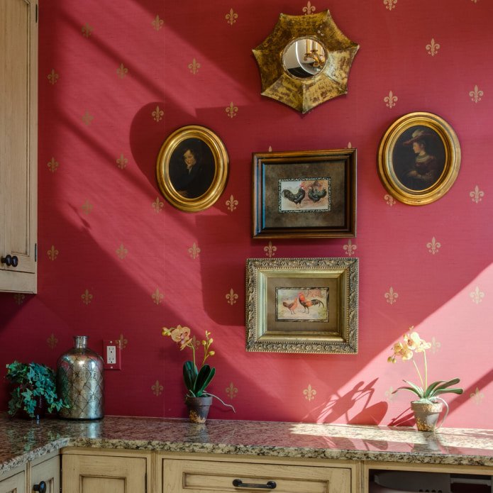 papel pintado con estampado