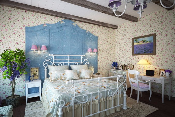 Papel pintado de estilo provenzal