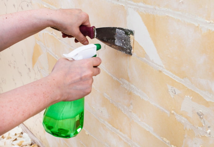 remove old paper wallpaper