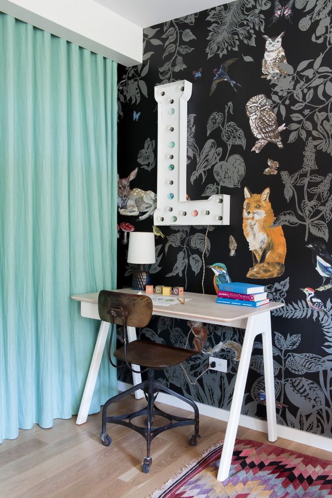 papel pintado de papel en el interior