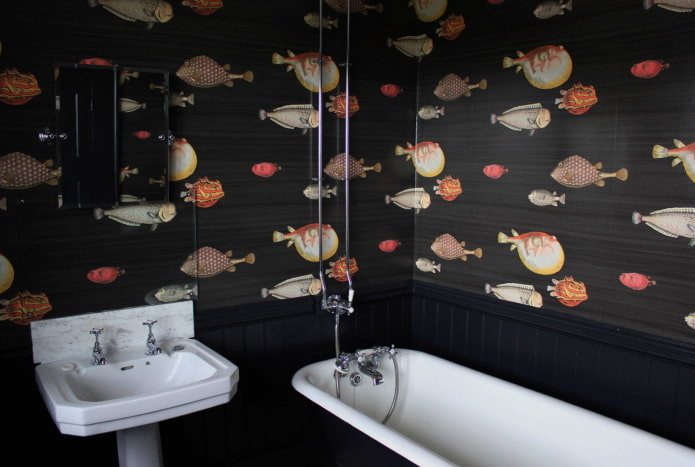 peces en el baño