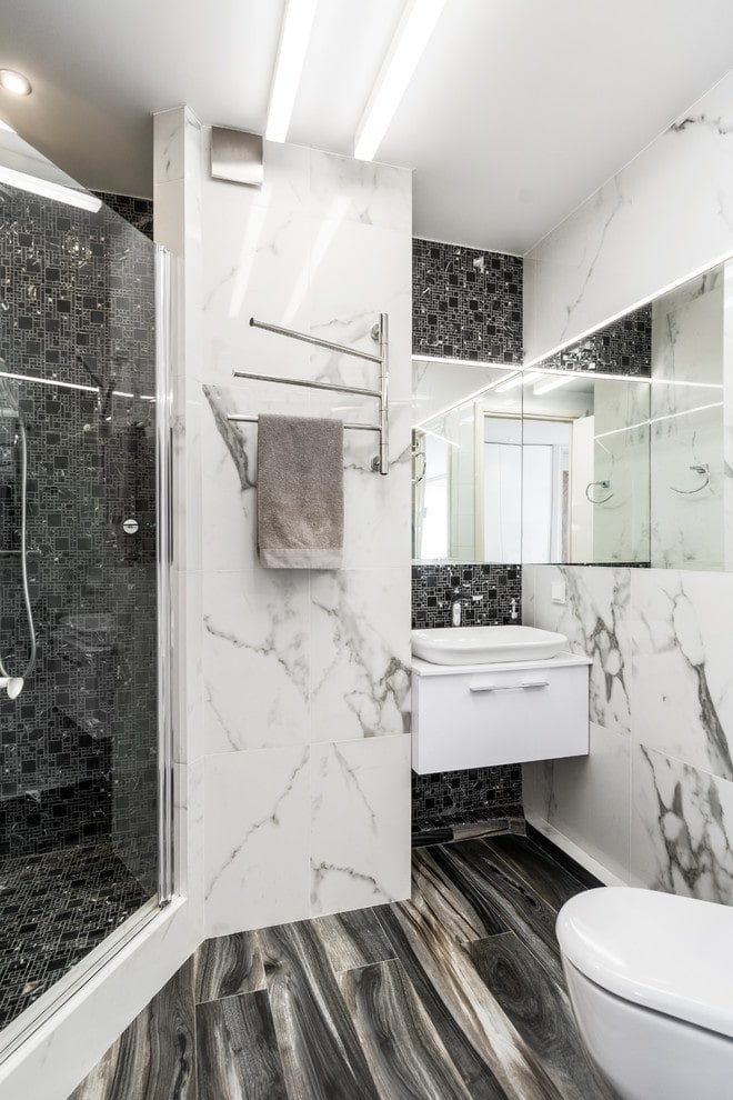 Diseño de interiores con efecto mármol