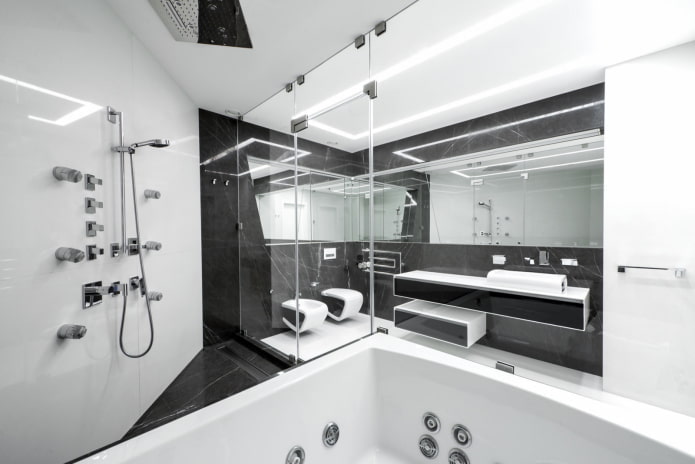 baño de estilo de alta tecnología 