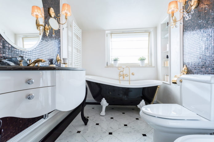 Baño estilo clásico