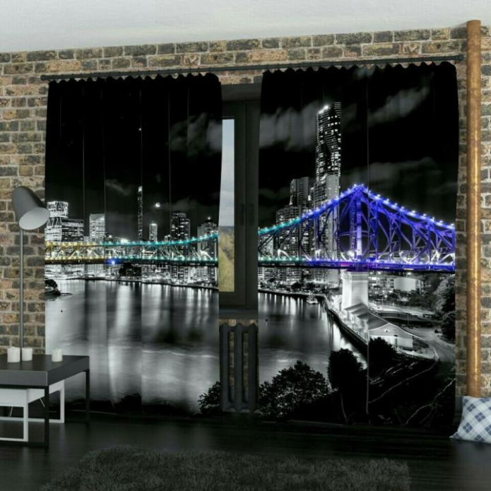Cortinas con fotos en 3D