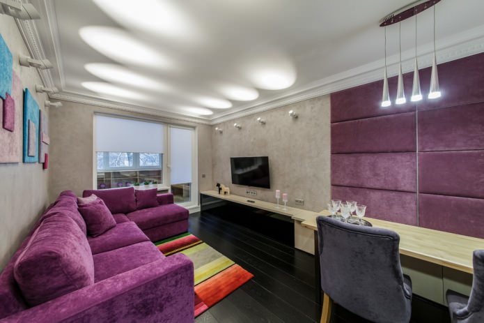 laminado oscuro en la sala de estar Habitación