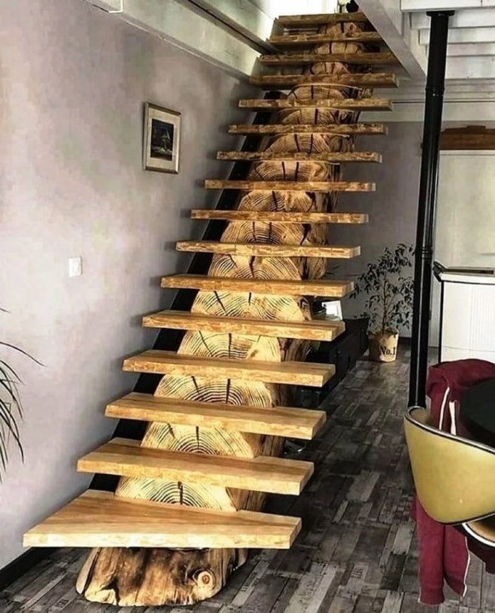 escaleras de cortes de sierra