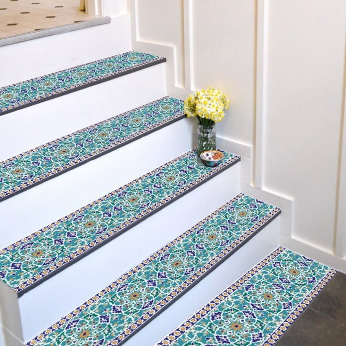 mosaico en escalones