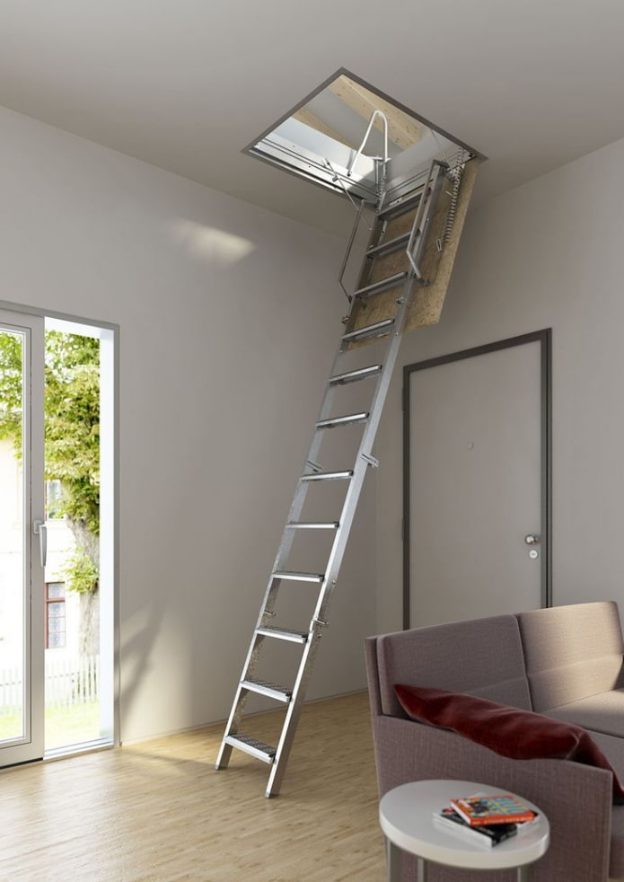 escalera de ático