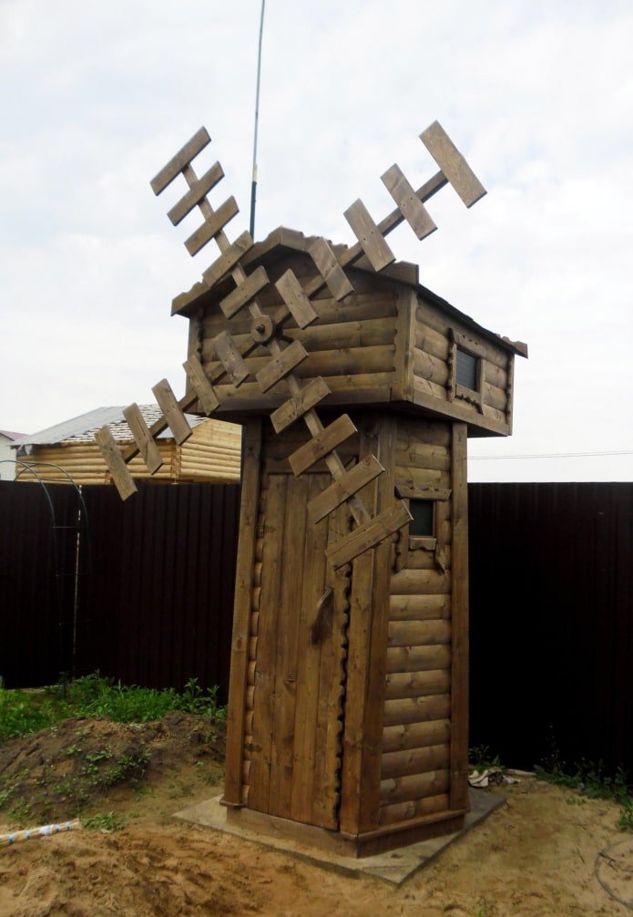 inodoro con forma de molino