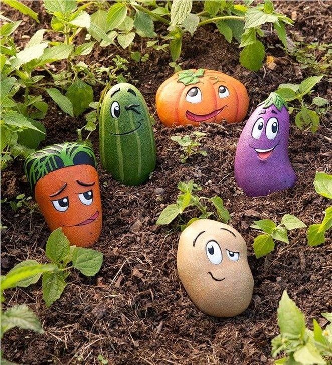 Guijarros y verduras