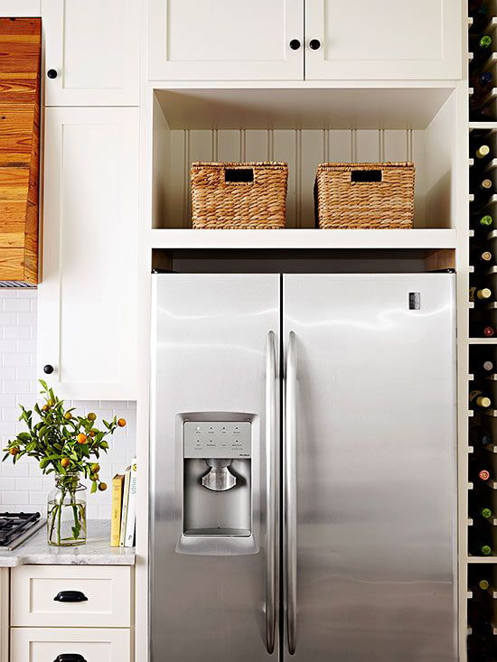 Refrigerador integrado en el juego de cocina