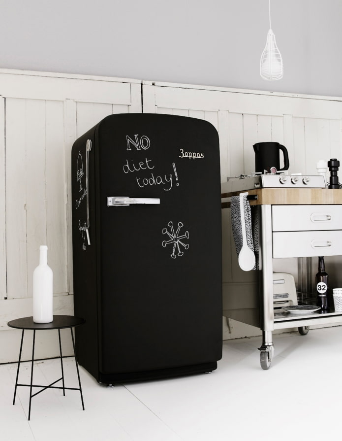Old painted fridge