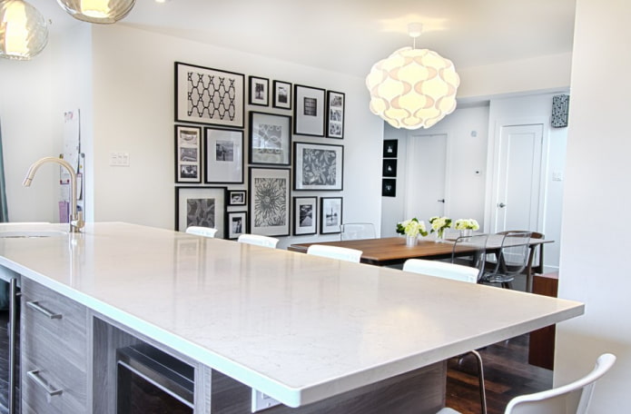 Decoración de paredes de cocina de estilo moderno