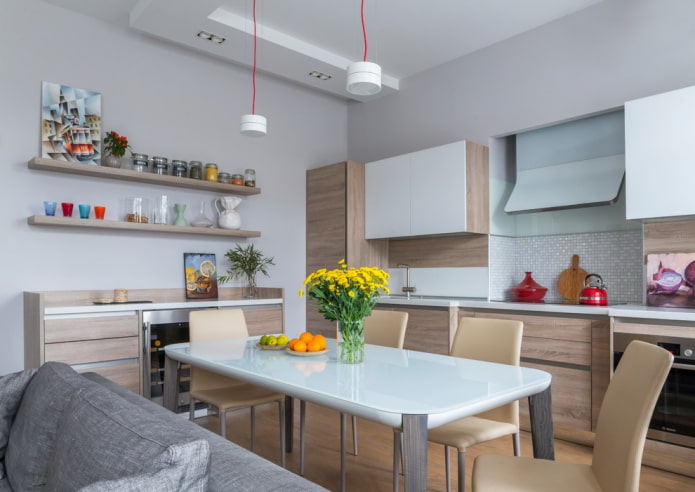 Decoración de paredes de cocina de estilo moderno