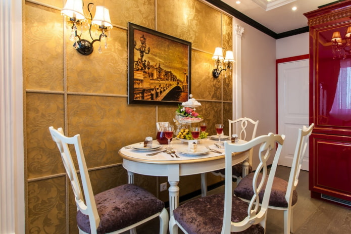 Decoración de pared de cocina de estilo clásico