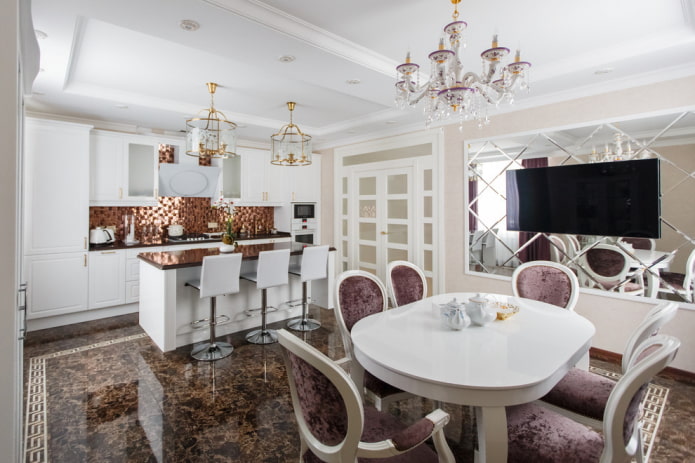 Decoración de paredes de cocina de estilo clásico