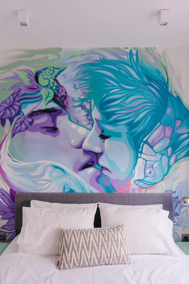 arte mural en el interior