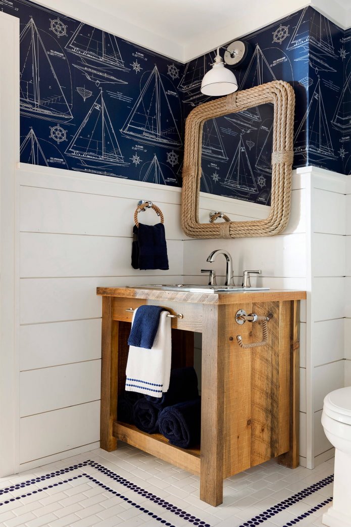 decoración de productos de espejo en el baño