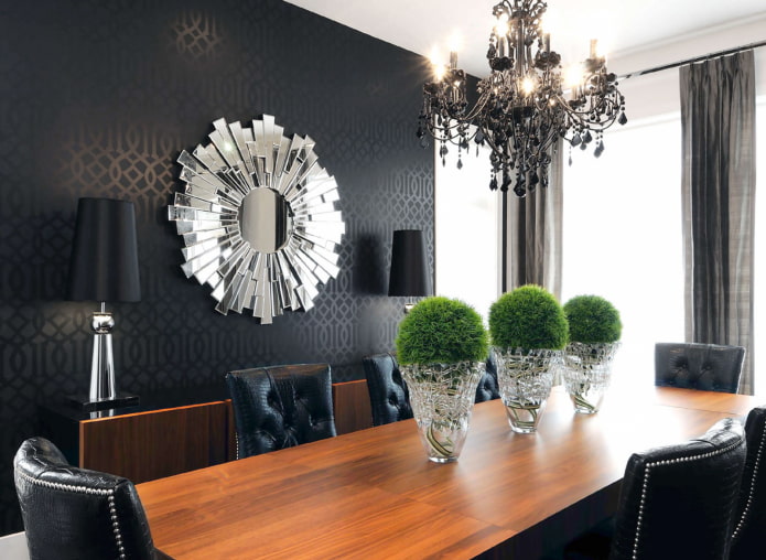 decoración de espejos en estilo art déco