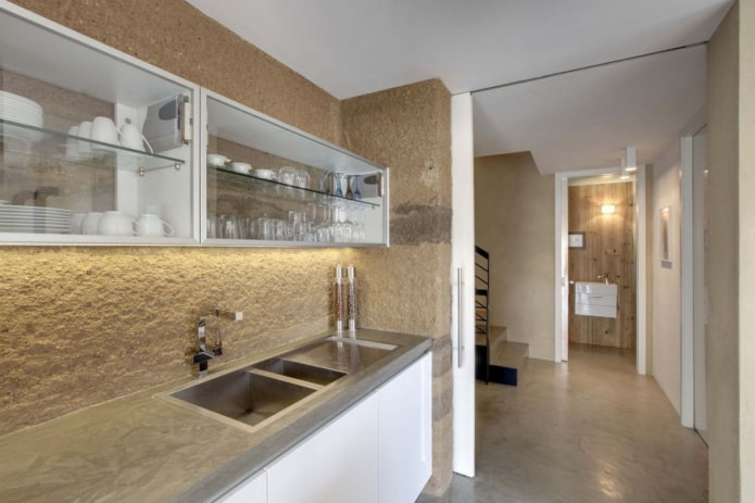yeso estructural en la cocina