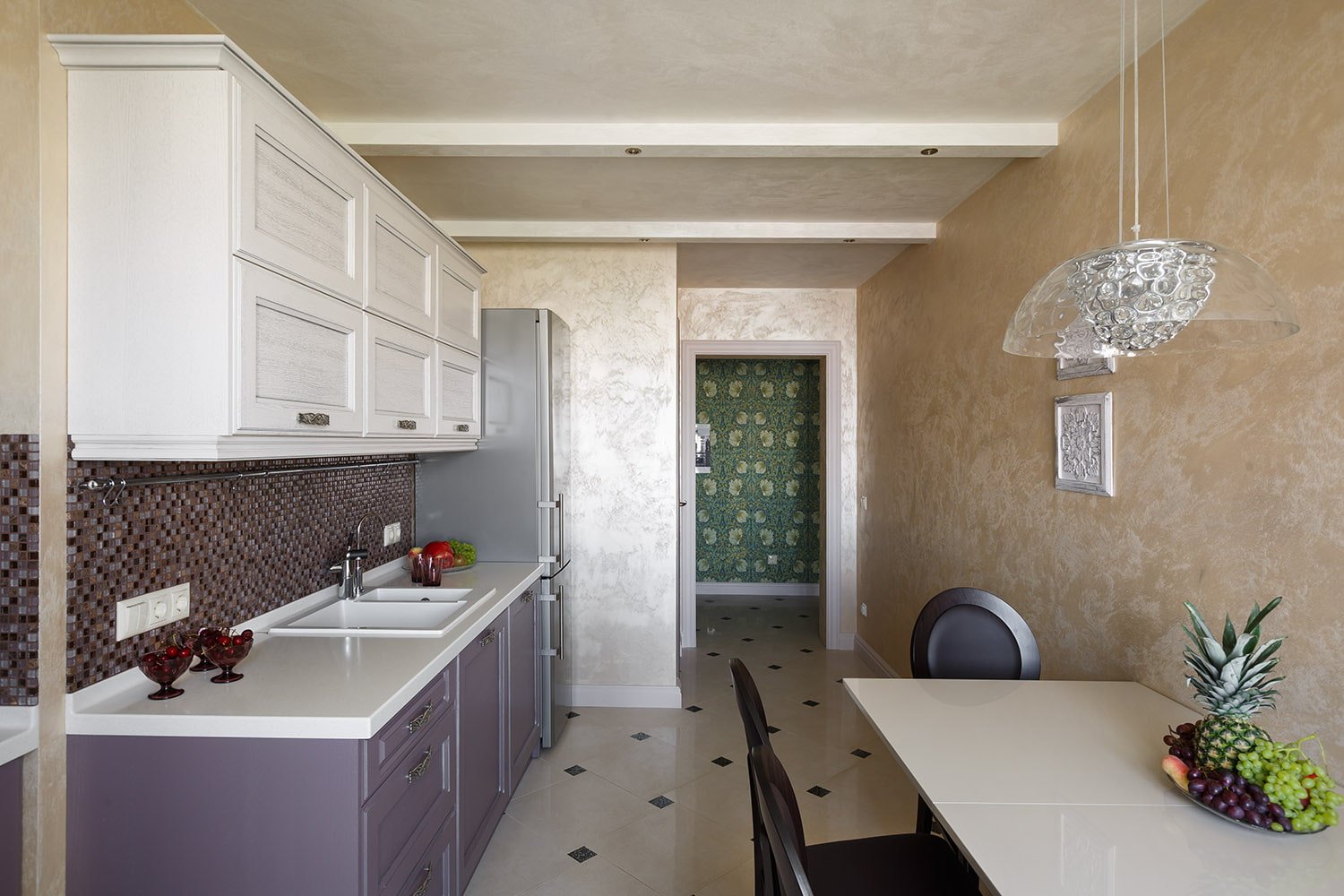 Yeso decorativo en la cocina