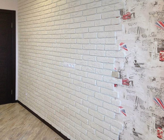 papel tapiz de ladrillo blanco