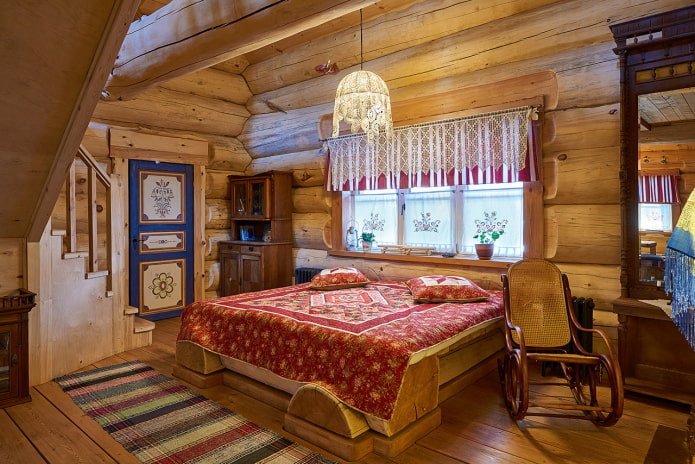 dormitorio de estilo ruso