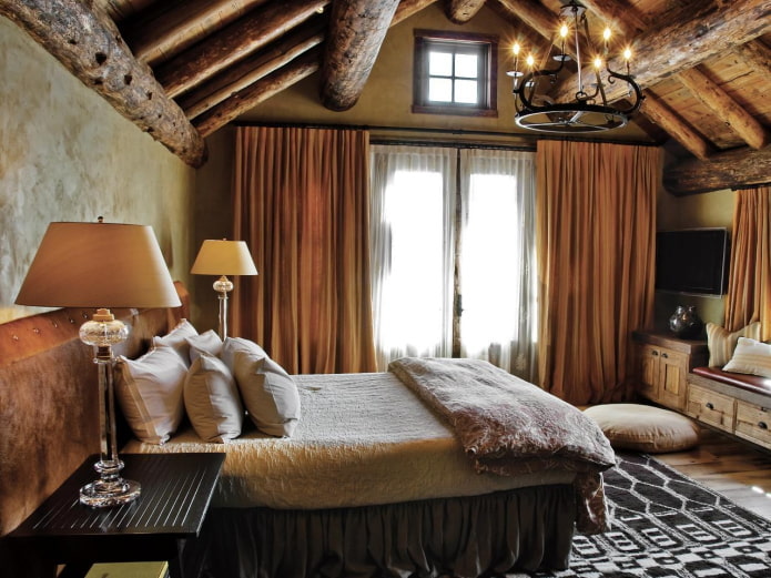 dormitorio de estilo campestre inglés