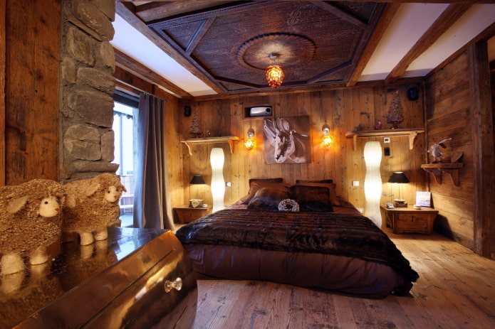 Techo de madera estilo chalet