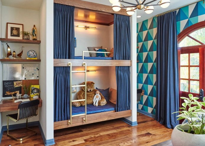 Amoblamiento para habitación infantil para dos niños