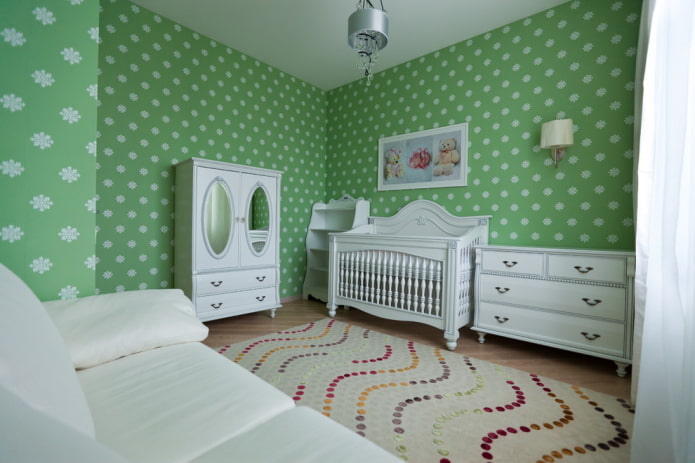 Esquema de colores en el diseño de una habitación infantil