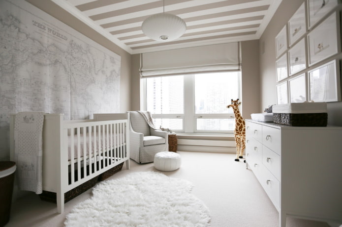 Esquema de colores en el diseño de una habitación infantil