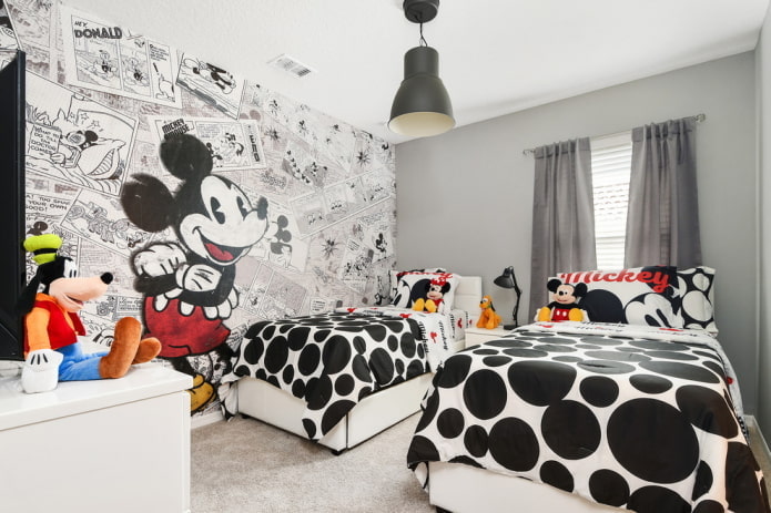 Dormitorio para niños de diferente sexo y de la misma edad
