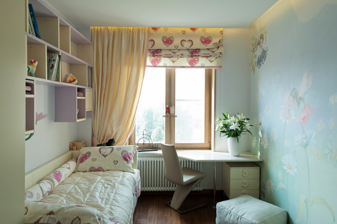 Habitación infantil para colegiala