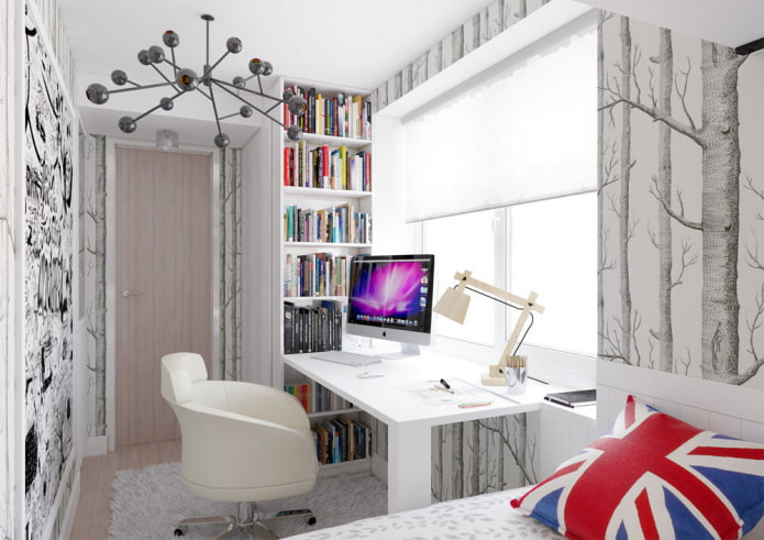 Diseño de una habitación en un Jruschovka para un adolescente
