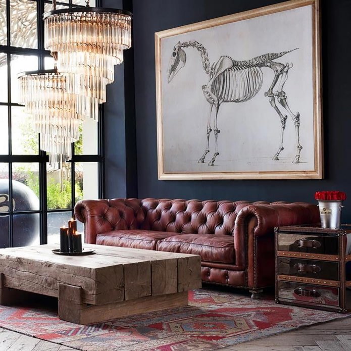 sofá Chester de estilo loft