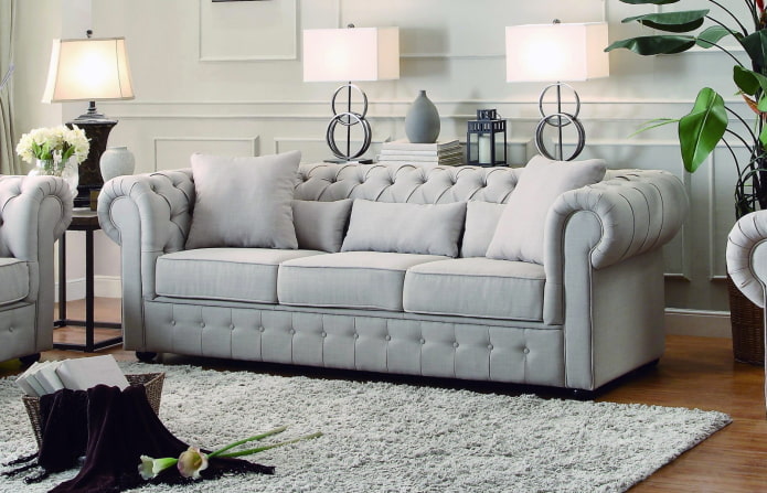 gray chester sofa
