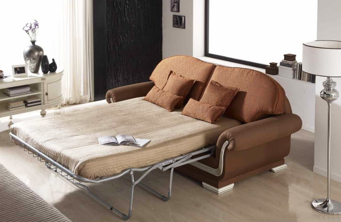 sofá plegable con respaldo interior suave