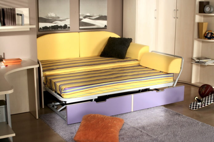 sofá plegable para habitación infantil