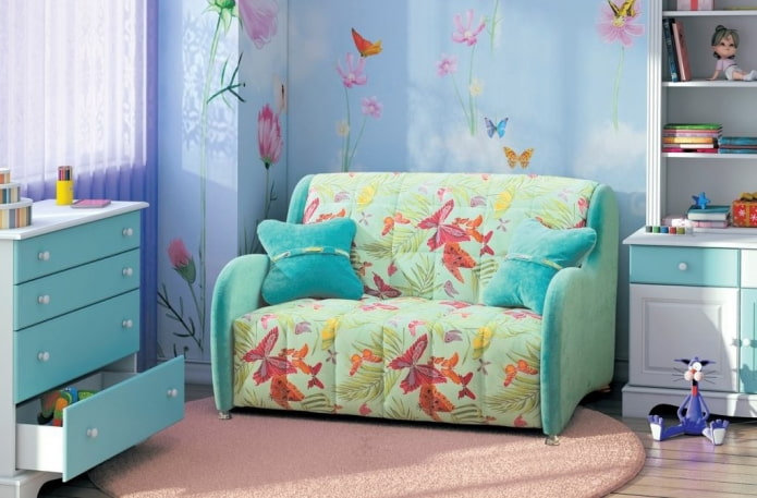 sofá plegable para habitación infantil