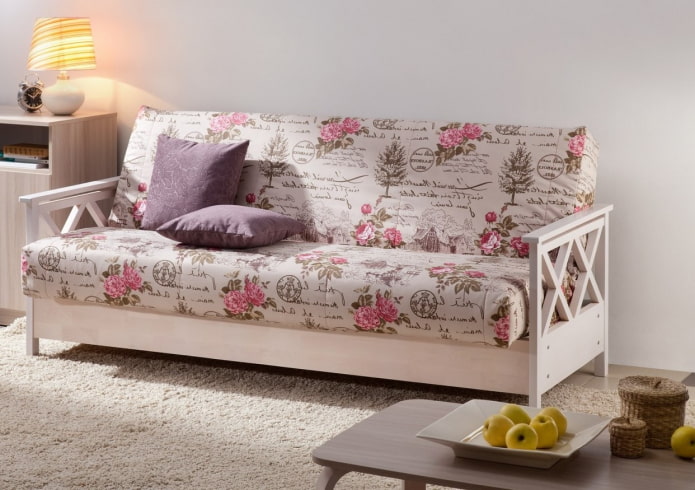 sofá plegable de estilo provenzal