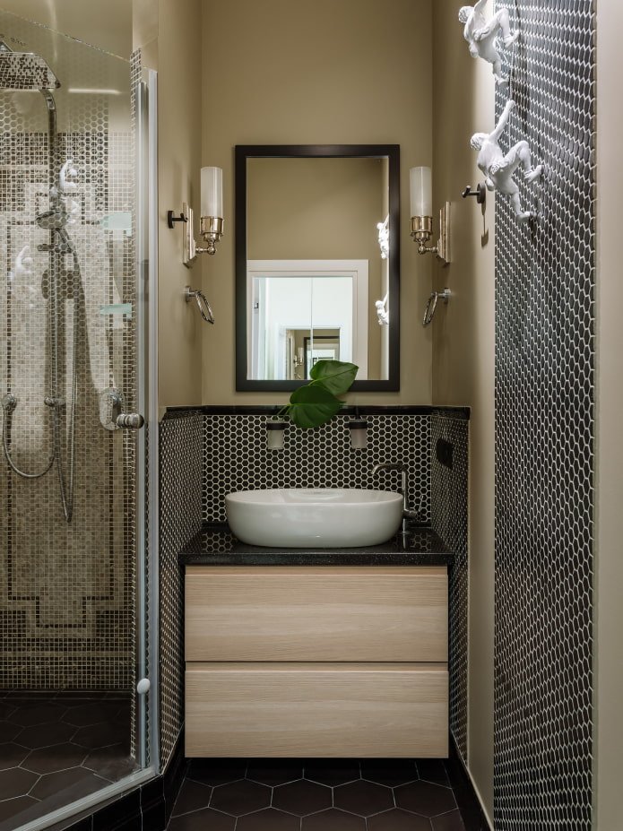 Decoración de figuras en el baño