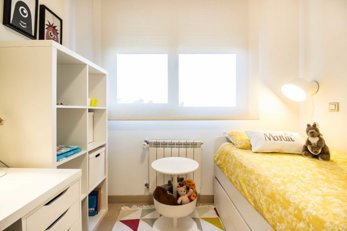 Zonificación de una habitación infantil de 10 metros cuadrados