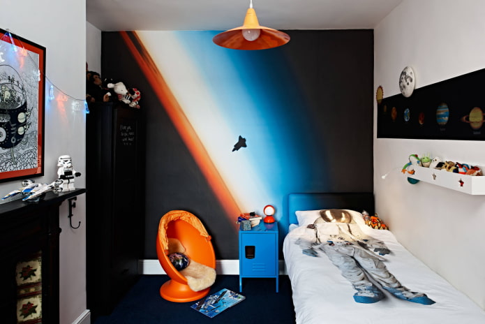 Habitación con estilo espacial